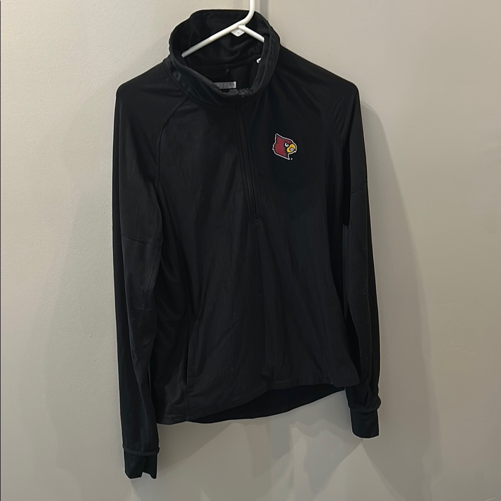 Nike Black Quarter-Zip Pullover with Logo